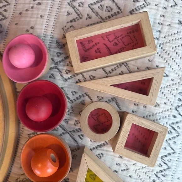 Fun Rainbow Wooden Toy Play Lot 🌈 - Picture 6 of 13